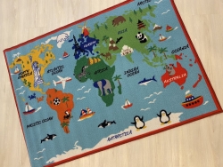 KIDS WORLD MAP 100X140